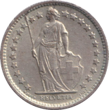 1959 SILVER HALF FRANC SWITZERLAND