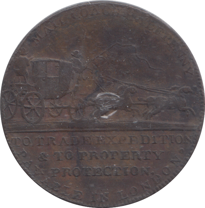 1797 MIDDLESEX HALFPENNY TOKEN