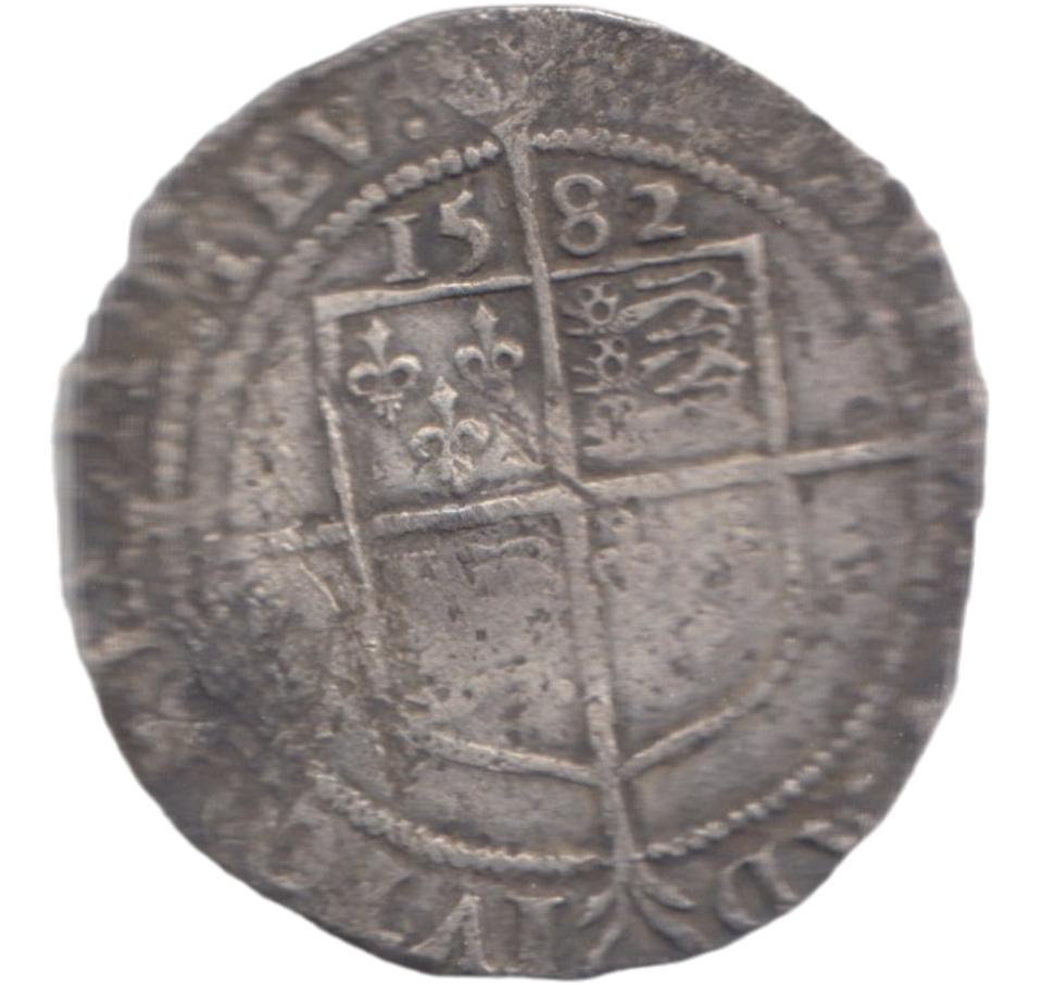 1582 ELIZABETH I SIXPENCE
