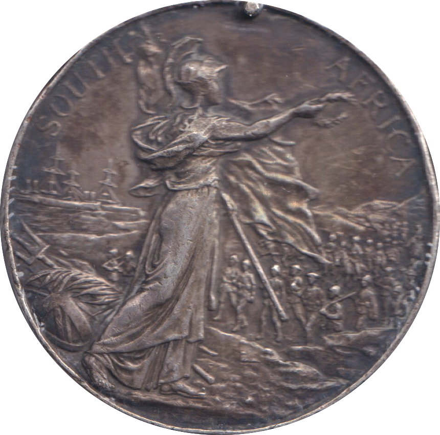 1902 SILVER QUEEN VICTORIA MEDALLION SOUTH AFRICA