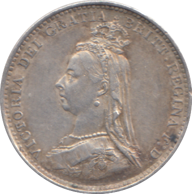 1887 THREEPENCE ( VF )