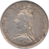 1887 THREEPENCE ( VF )