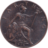 1916 FARTHING ( EF )