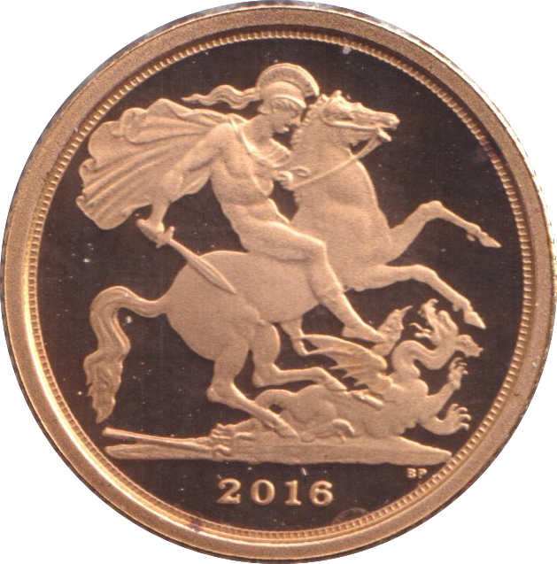 2016 GOLD QUARTER SOVEREIGN ( PROOF )