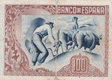 1937 100 PESTAS BANKNOTE SPAIN BILBAO REF-1644