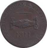 1811 PENNY TOKEN BIRMINGHAM