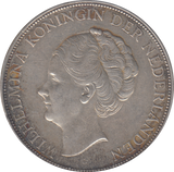 1937 SILVER 2 1/2 GUILDER NETHERLANDS