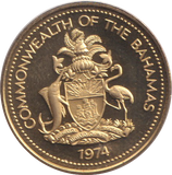 1974 ONE CENT BAHAMAS
