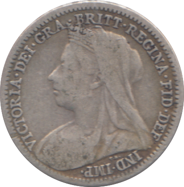 1901 THREEPENCE ( FINE )