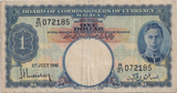 1941 ONE DOLLAR MALAYA BANKNOTE REF-1835