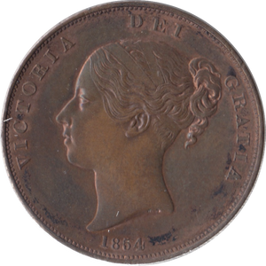 1854 PENNY ( AUNC )