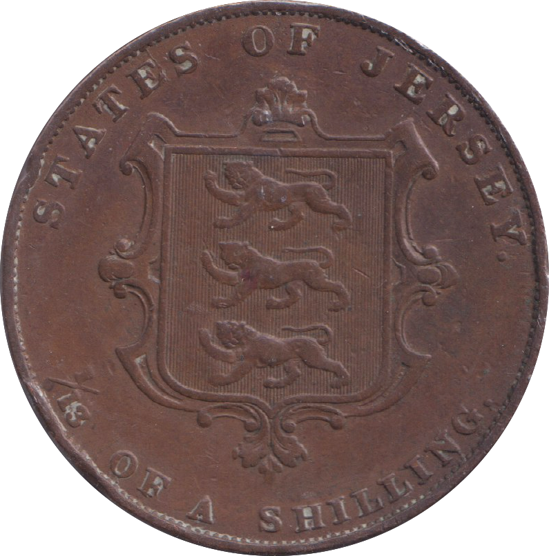 1858 1/13 SHILLING TOKEN JERSEY