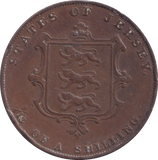 1858 1/13 SHILLING TOKEN JERSEY