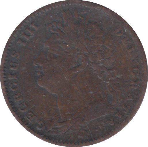 1825 FARTHING ( FINE )