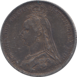 1887 SIXPENCE (  GF )