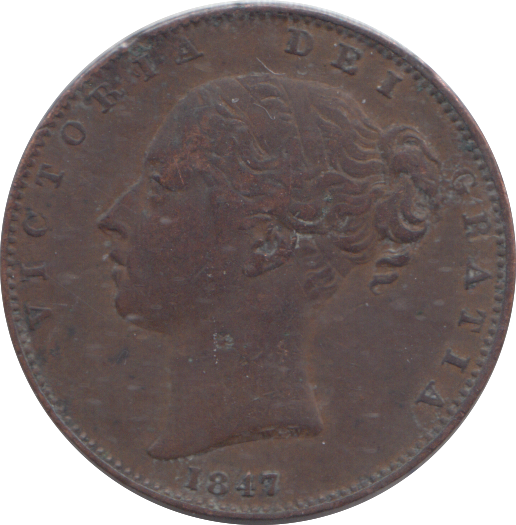 1847 FARTHING ( GVF )