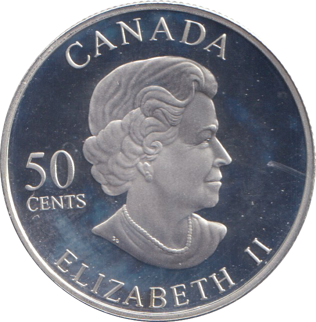 2007 SILVER PROOF 50 CENTS CANADA