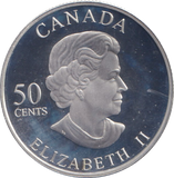 2007 SILVER PROOF 50 CENTS CANADA