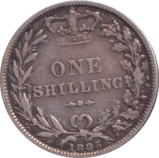 1885 SHILLING ( VF )