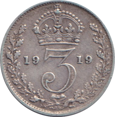 1919 THREEPENCE ( GF )