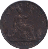 1890 FARTHING ( VF )