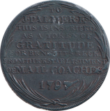 1794 HALFPENNY TOKEN MAIL COACH