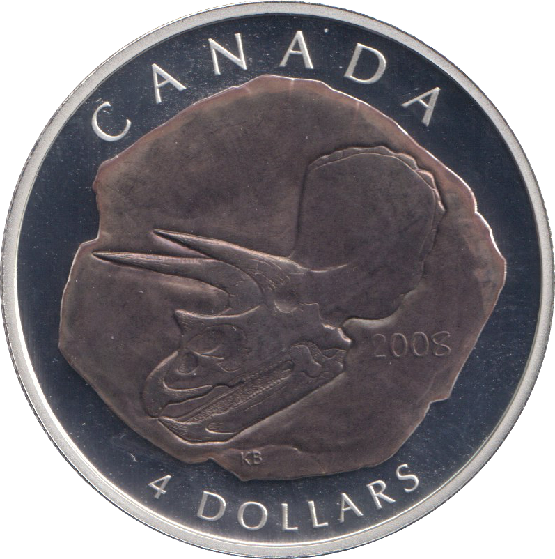 2008 SILVER PROOF 4 DOLLARS CANADA