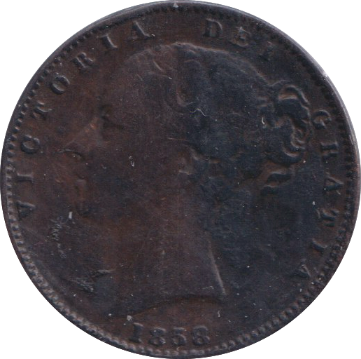 1838 FARTHING ( FINE )