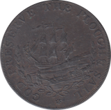 1794 IPSWITCH ARMS HALFPENNY TOKEN