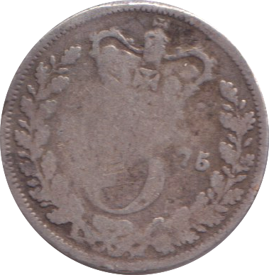 1875 THREEPENCE ( NF )