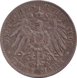 1901 SILVER 2 MARK GERMANY