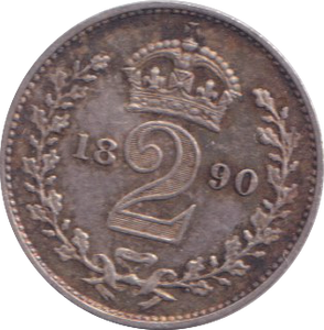 1890 MAUNDY TWOPENCE ( EF )