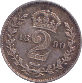 1890 MAUNDY TWOPENCE ( EF )