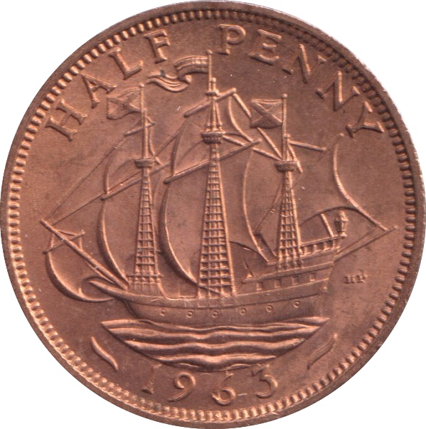 1963 HALFPENNY ( BU )
