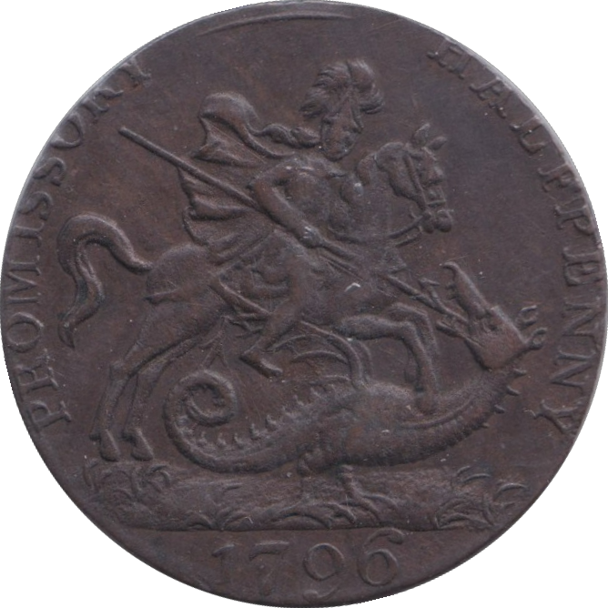 1796 PORTSEA HALFPENNY TOKEN