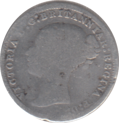 1874 THREEPENCE ( NF )