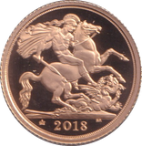2018 GOLD HALF SOVEREIGN ( PROOF )