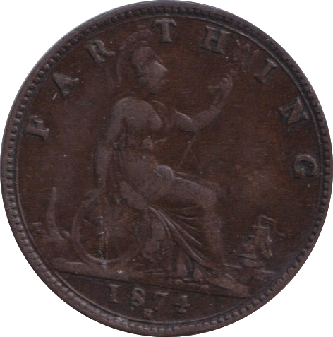 1874 FARTHING ( GF )