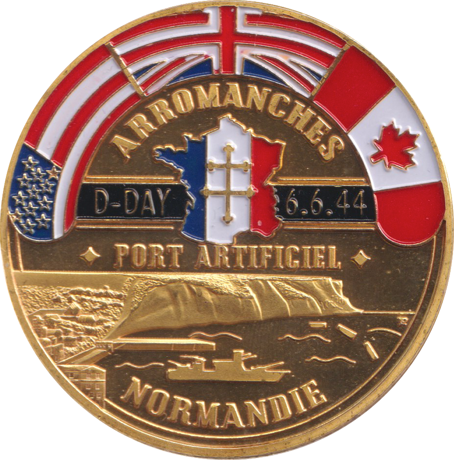2001 D-DAY LANDINGS NORMANDY MEDALLION