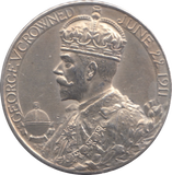 1911 SILVER COMMEMORATIVE COIN GEORGE V CROWNED