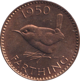 1950 FARTHING ( UNC )
