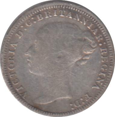 1876 THREEPENCE ( FINE )