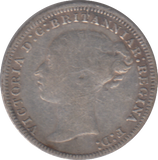 1876 THREEPENCE ( FINE )
