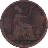 1874 PENNY ( FAIR )