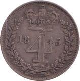 1845 MAUNDY FOURPENCE ( GF )