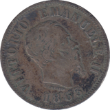 1863 ITALY 50 CENTESIMI