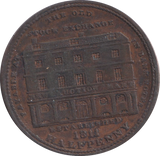 1811 WOODS OLD STOCK EXCHANGE HALFPENNY TOKEN