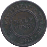 1813 WORCESTER HALFPENNY TOKEN