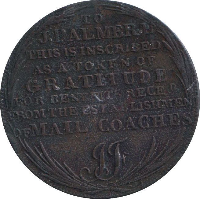 1797 HALFPENNY TOKEN MAIL COACH