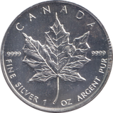 2007 1 OZ .999 FINE SILVER 5 DOLLARS CANADA
